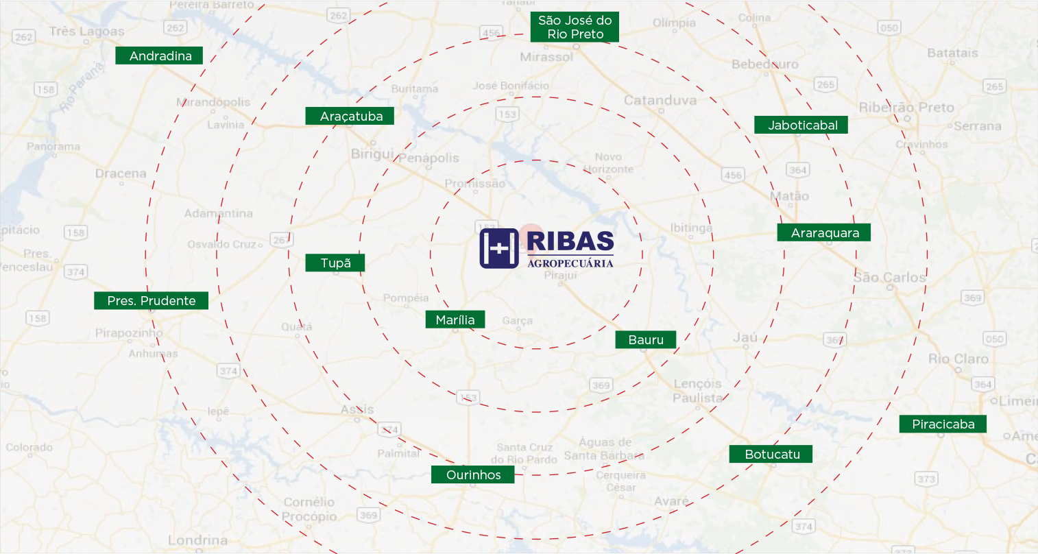 Ribas Agropecuária - Localização Ribas Agropecuária - Localização